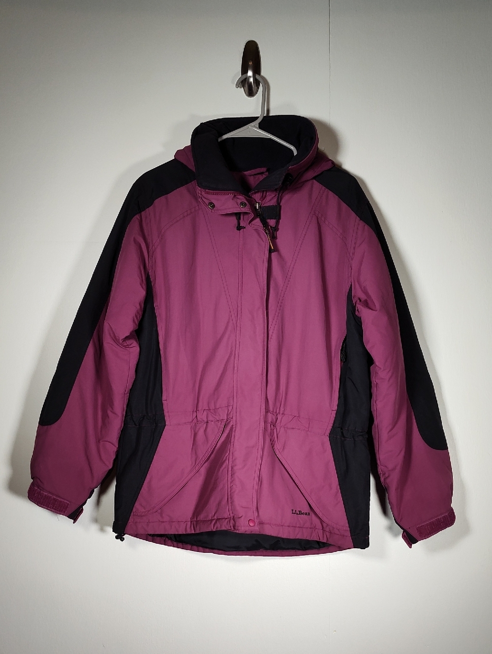L.L. Bean‎ women's pink insulated ski parka hooded jacket M